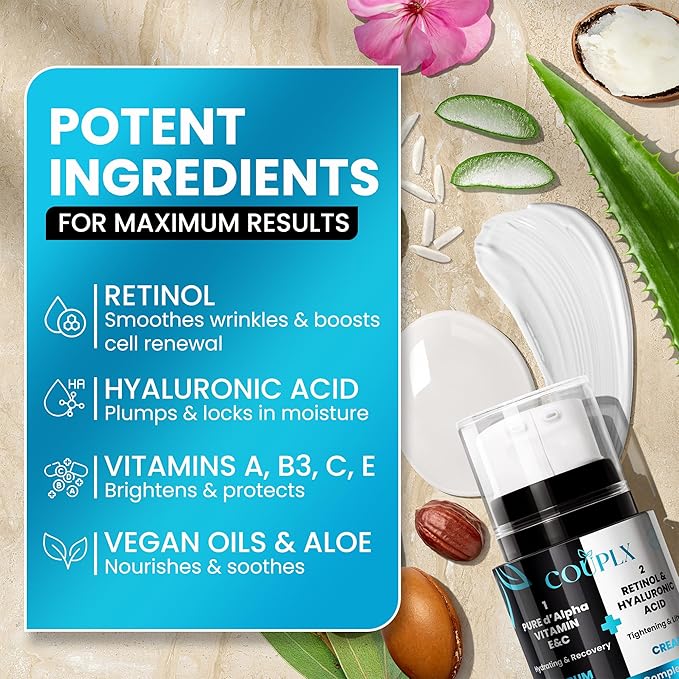 2 in 1 Retinol Moisturizer Cream, Tightening & Lifting Neck Cream, Advanced Anti-Aging Face Moisturizer, Reduces Fine Lines & Wrinkles for Neck & Face & Chest (60 ml/2 oz)