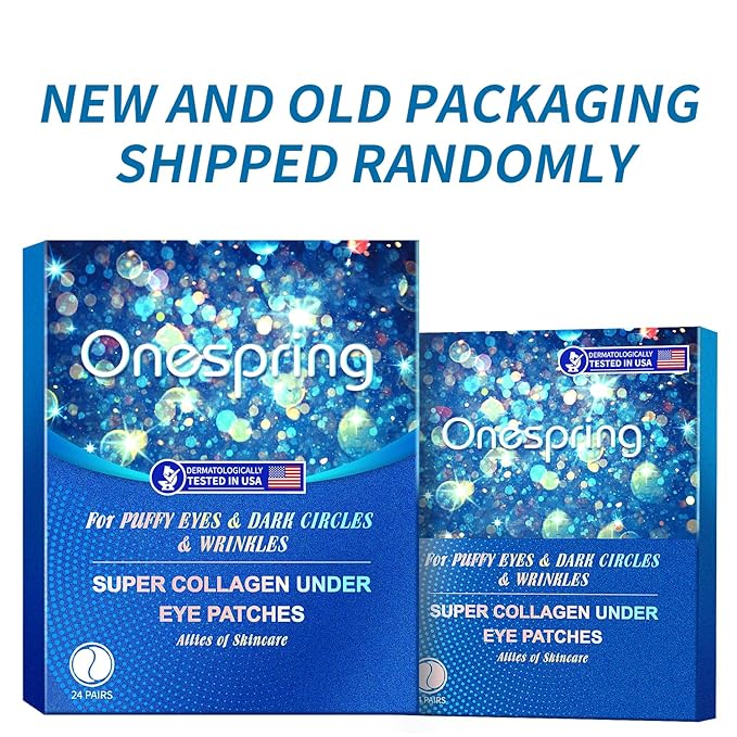 Under Eye Patches (8 Pairs) - Revitalises and Refreshes Your Skin, Eye Masks for Eye Bags, Dark Circles, Wrinkles, Collagen Gel Pads, Relieves Pressure - Travel Essentials