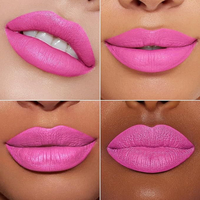 MAKI YIKA Pink Lipstick Set for Women Color Stay Long Lasting Lipsticks Hot Pink Nude Lipsticks Transferproof Cruelty-Free Lip Color