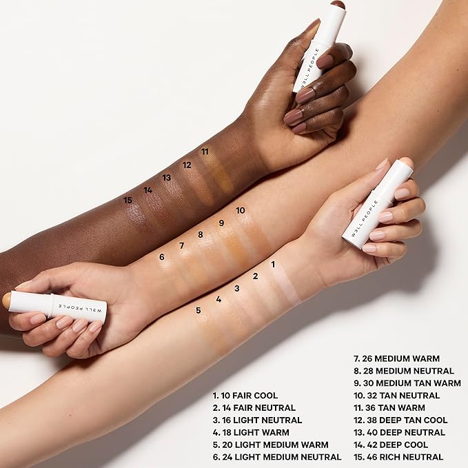 Well People Supernatural Complexion Stick Foundation + Concealer, Buildable, Light-to-Medium Coverage, Soft Matte Finish, Lightweight + Hydrating, Multi-Use, Vegan & Cruelty-Free, 28 Medium Neutral