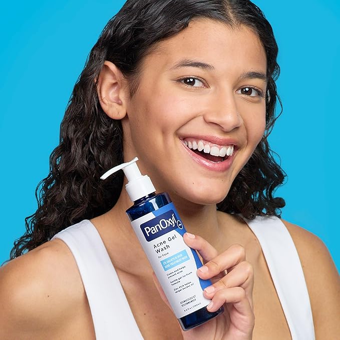 PanOxyl Acne Gel Wash, 2% Salicylic Acid, Moisturizes with Blue Algae and Aloe Vera, Mattifies with Zinc PCA, Nourishes Skin with Green Tea Extract and Betaine, with Allantoin, 6.5oz