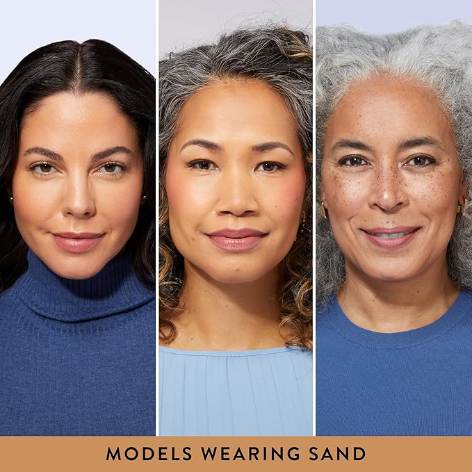 LAURA GELLER NEW YORK Everyday Routine Kit - Baked Balance-N-Brighten Color Correcting Powder Foundation, Sand + Retractable Angled Kabuki + Spackle Makeup Primer, Champagne Glow (3 PC)