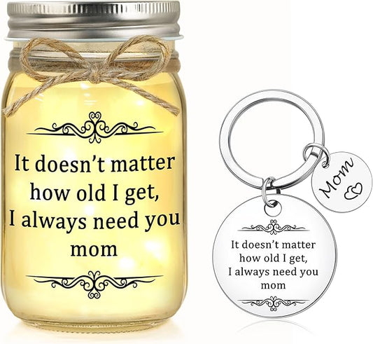 Gifts for Mom, Mom Birthday Gifts, Mothers Day Gift, Christmas Gift for Mama, Mason Jar Light for Mother