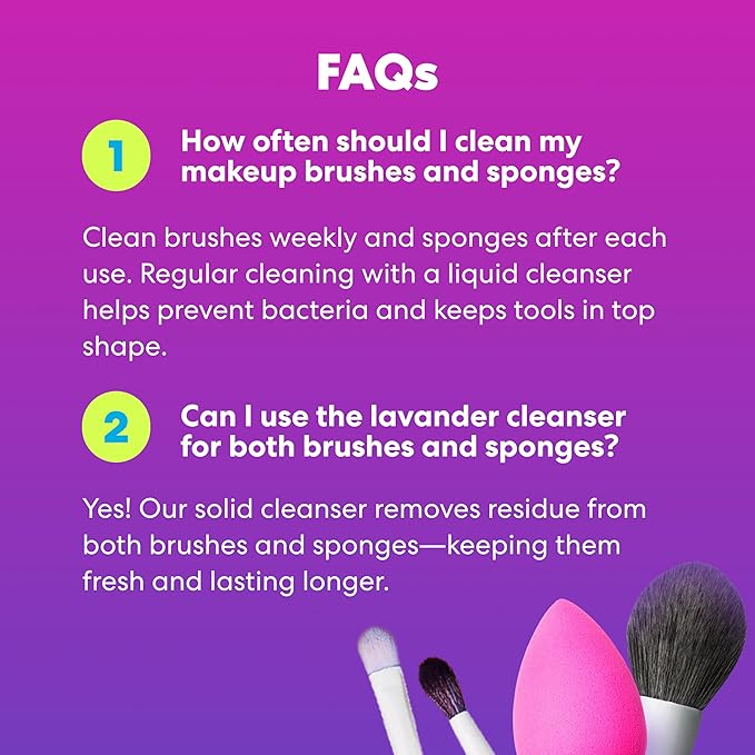 Beautyblender Blendercleanser Tool Scrub Solid Cleanser – Unscented Makeup Sponge & Brush Cleansing Bar – Hand, Sponge, and Brush Cleanser, Removes Makeup & Buildup, Travel-Friendly, 1 oz