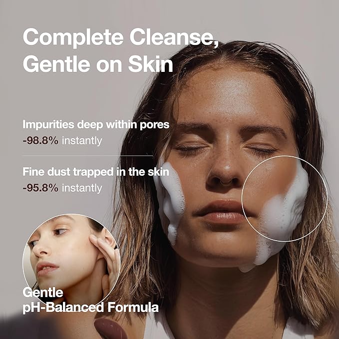 AO KLENZER – Organic Korean Face Wash, Vegan Facial Cleanser, Gentle pH-Balanced All-Natural Cleansing Foam, Non-Toxic & Paraben-Free, Korean Moisturizer Skincare (3.53 oz / 100g)