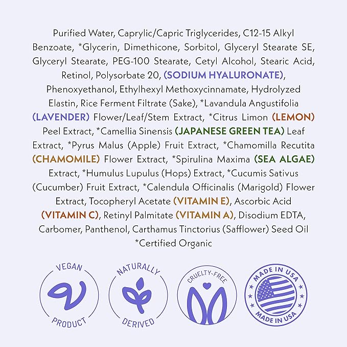 Eve Hansen Hyaluronic Acid Cream for Face | Natural Face Moisturizer, Neck Cream, Anti-Wrinkle Cream | Anti Aging Face Cream for Women, Mens Moisturizer for Face w/Organic Botanical Extracts 1.75oz