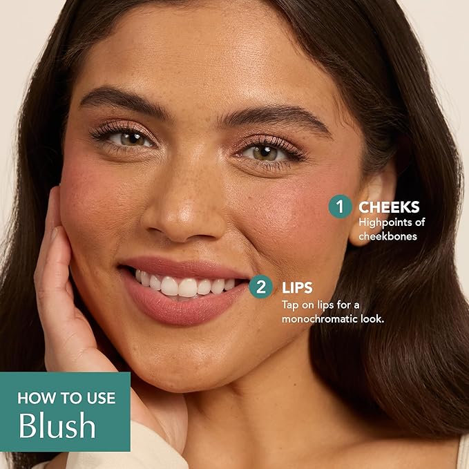 Thrive Causemetics Triple Threat Color Stick: Cream Blush Stick with Vitamin E, Evening Primrose Oil, Waterproof Smudge Proof Face Makeup Formula, Kandee (True Red Matte)