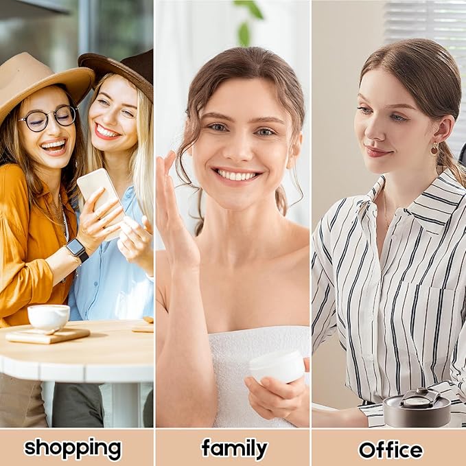 Foundation Medium 4-in-1 Color-Shifting Spectrum Foundation Concealer, Long-Lasting, Skincare, Suitable for Various Skin Types, Set Includes Foundation Brush and Sponge (2 Pack)