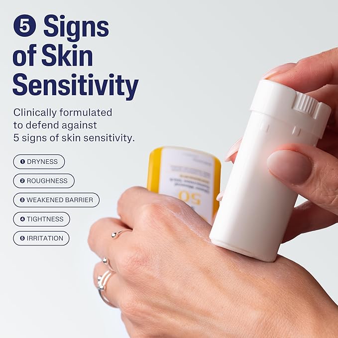 Cetaphil Sheer Mineral Sunscreen Stick for Face & Body, 0.5oz, 100% UVA/UVB Mineral Sunscreen: Zinc Oxide & Titanium Dioxide, Broad Spectrum SPF 50, For Sensitive Skin