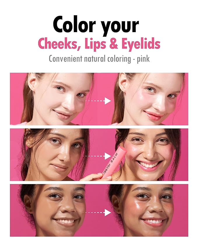 KAHI Kisstin Balm - Skin-Refining Face Moisturizer & Makeup Stick | Nourishing Beauty Moisturizer Stick | Makeup-enhancing Glow Balm (0.32 oz)