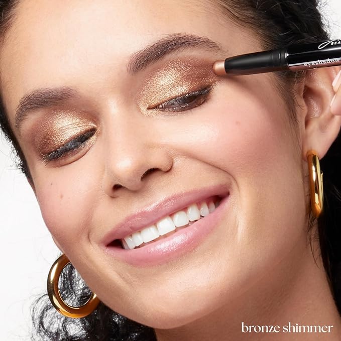 Julep Eyeshadow 101 Cream-to-Powder Waterproof Shadow Stick – Bronze Shimmer – Long-Lasting, Crease-Proof, Luminous Honey Brown Shimmer Eyeshadow with Built-in Smudger