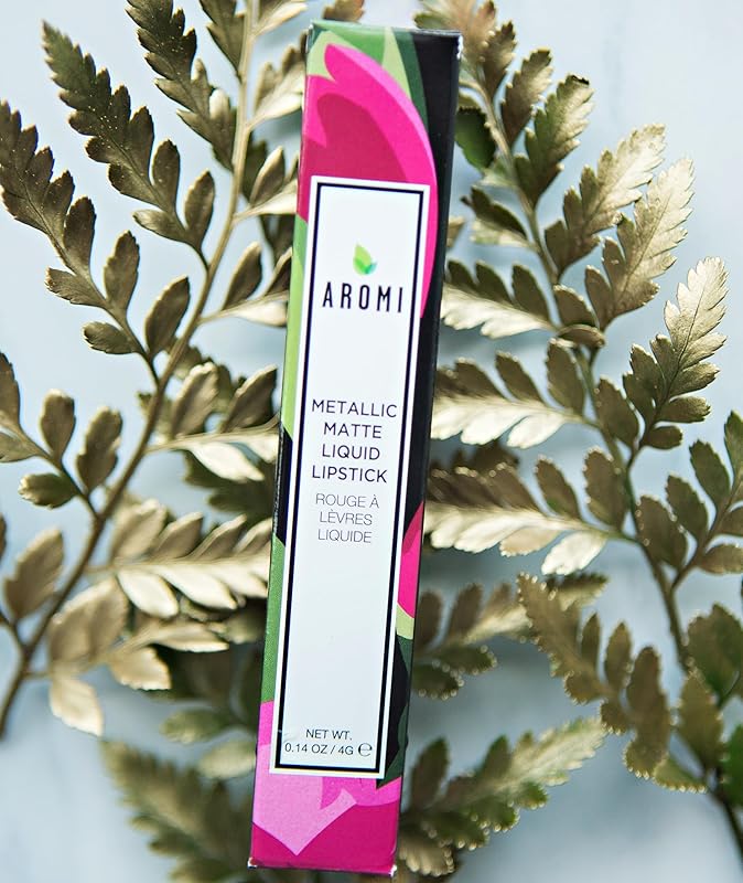 Aromi Peachy Tan Metallic Liquid Lipstick | Sepia Bronze Lip Color with Shimmery Finish, Vegan, Cruelty-free, Long-Lasting, Handmade (Peachy Tan)