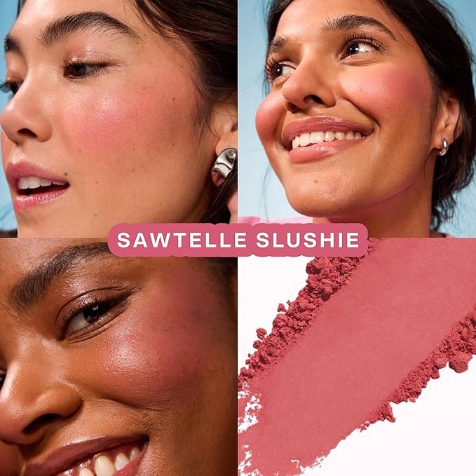 GetSet™ Matte Powder Blush - Sawtelle Slushie, Setting + Blurring Rose Blush