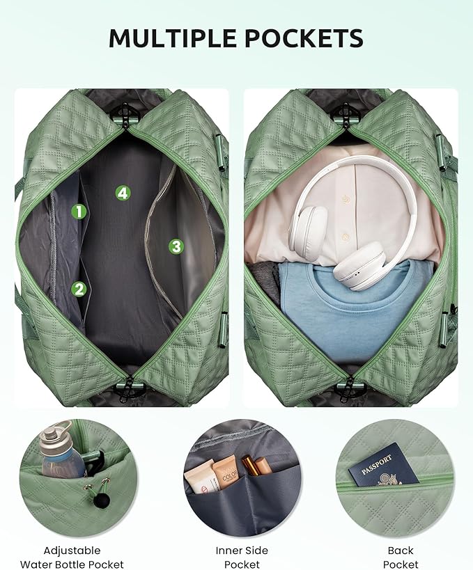 Gifts for Daughter Age 8 9 10 11 12 13 14-Initial Travel Bag with Shoe Compartment, Personalized Weekender Bag for Women, Kids Overnight Bag, Letter Travel Bag with Makeup Bag (Letter J)