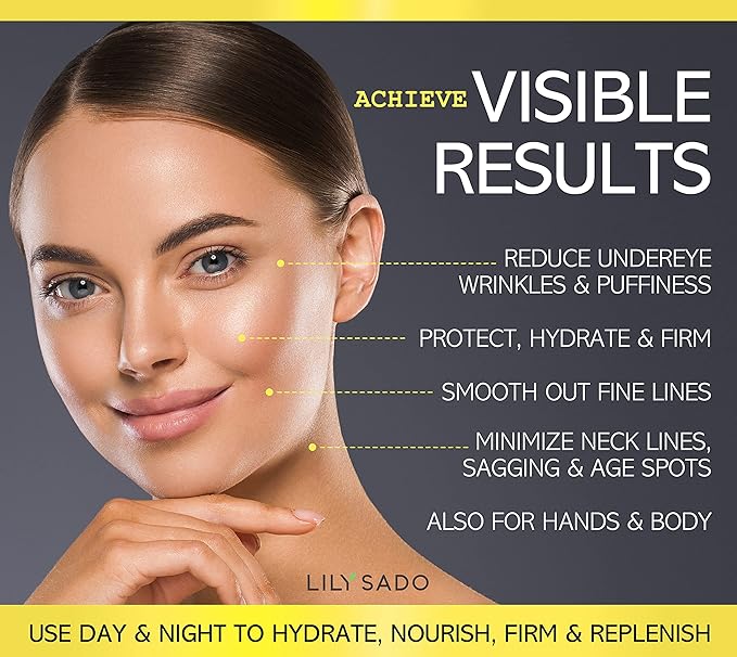 LILY SADO TEA+C Green Tea Water Rush Gel Moisturizer - Lightweight Vitamin C Anti-Wrinkle Moisturizing Lotion - Hydrates & Softens for Luscious, Radiant Skin. Perfect for Spring and Summer.