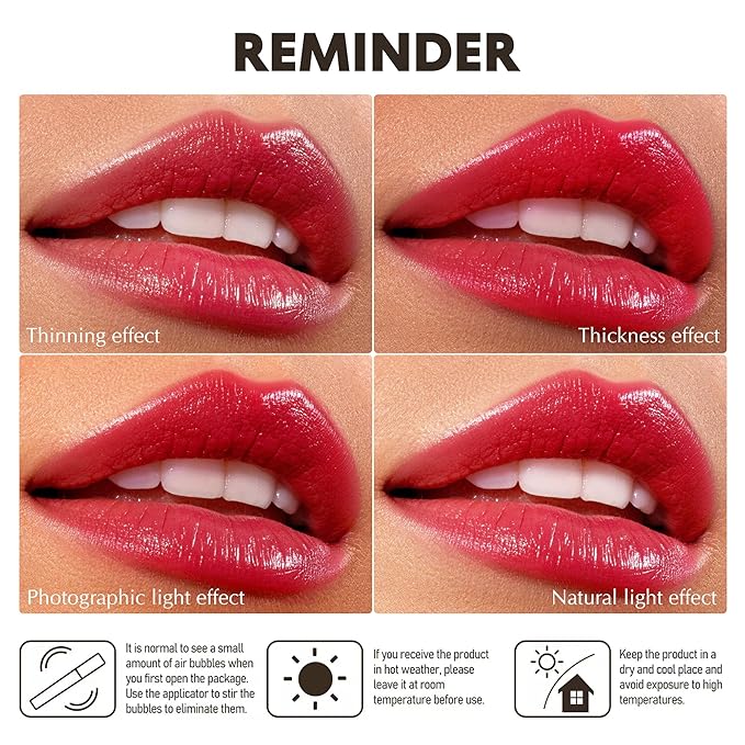 Red Lipstick for Women Hydrate Lipstick Glossy Moisture Lip Gloss Sheer-Medium Coverage Long Lasting Lipsticks for Dry Lips, DM69 Ruby Red