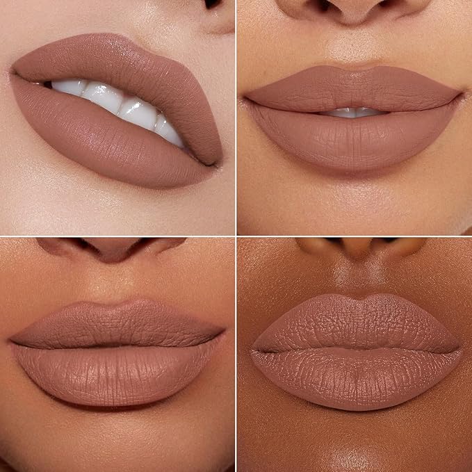 MAKI YIKA Nude Lipstick for Women Colorstay Long Lasting Brown Lipstick Matte Liquid Lipstick Transferproof Cruelty-Free Lip Color, Latte Nude