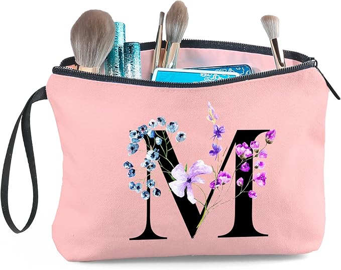 Women's Birthday Gifts: Makeup Bag with Mirror - Maid of Honor & Bridesmaid Gifts, Cosmetic Bag for Sister or Friend