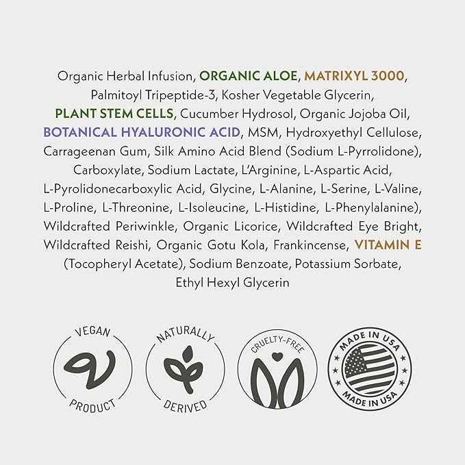 Eve Hansen Anti-Aging Eye Gel with Peptides | Under-Eye Cream With Plant Stem Cells, Hyaluronic Acid, Vitamin E | Cruelty-Free, Vegan, Made in USA .5 oz