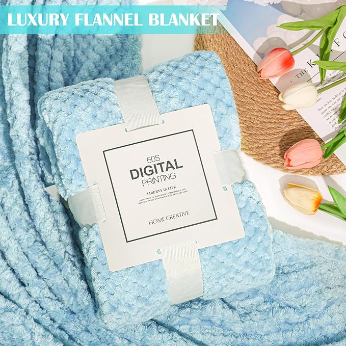 Birthday Gifts for Women Self Care Gifts Get Well Soon Gifts, Rose Relaxing Spa Gifts Basket Care Package, Luxury Flannel Blanket, Unique Mothers Day Idea Gifts for Mom Her Grandma Friend Sister Wife