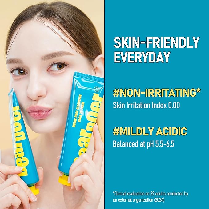 Break Pore Cleansing Pack to Foam โ 3-in-1 Korean Skin Care Wash-Off Mask & Exfoliator & Cleanser w/Charcoal and Salicylic Acid โ AHA, BHA, PHA for Oily, Congested Skin (3.38 fl oz)