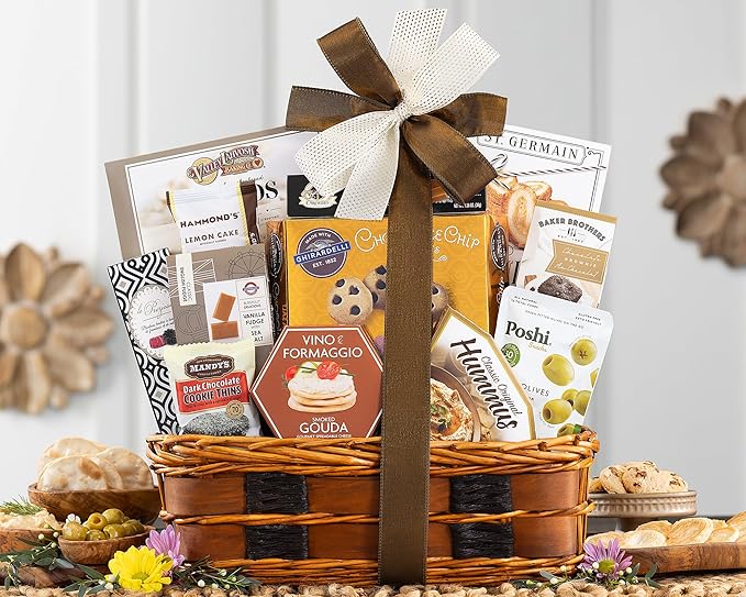 Wine Country Gift Baskets The Bon Appetit Gourmet Gift Basket Gift for Families College Students Appreciation Thank You Congratulations Get Well Soon Care Package