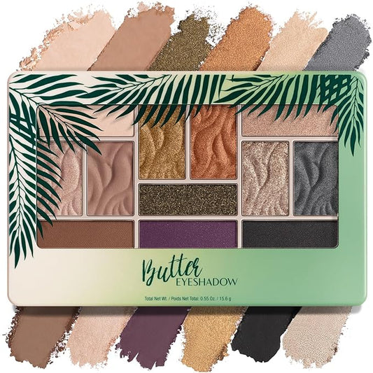 Physicians Formula Murumuru Butter Eyeshadow, 12-Shade Ultra-Creamy Palette with Murumuru & Tucuma Butters, Silky Soft Blendable Formula โ Sultry Nights