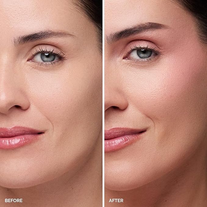 OFIR Pivot Powder | Multi-Use Glow Hydrating Highlight Blush Face Powder | Vegan Formula, Lightweight Buildable Texture | Crease-Free Compact Blush Highlighter | Radiant Rose - Rosy Pink | 0.24 OZ