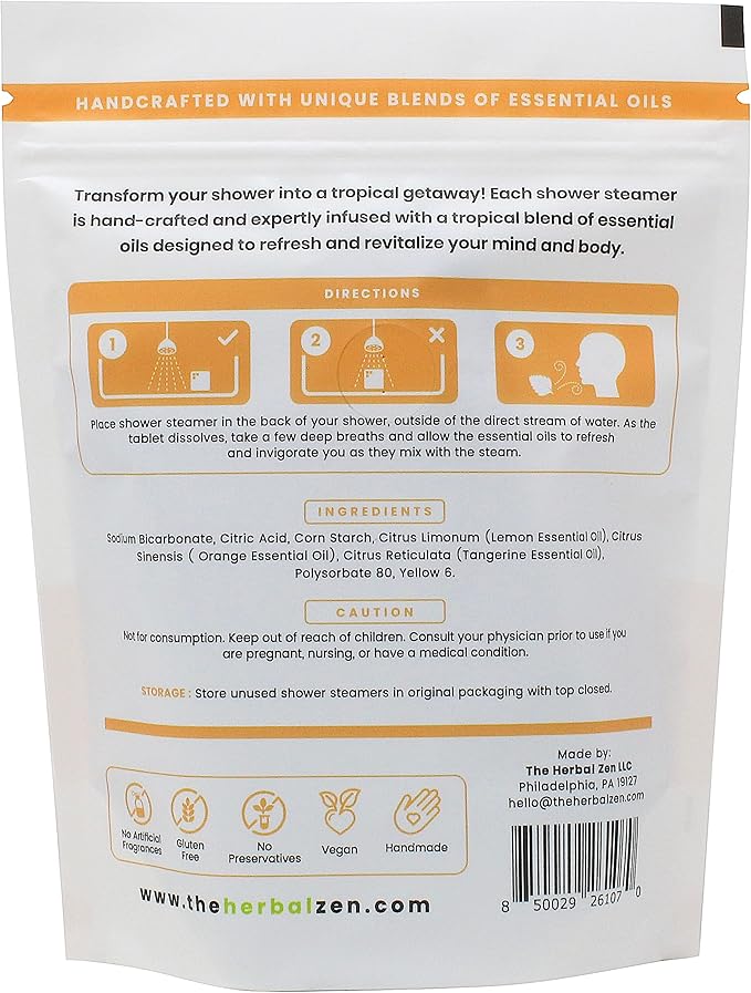 Bulk Shower Steamers with Essential Oils Combo Set by The Herbal Zen (3 Packs of 10 Tablets, Value Set), Bulk Shower Bombs, Relaxation Gift for Women and Men, Birthday Gifts, Mothers Day Gift