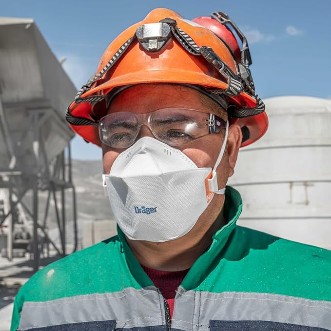 Dräger X-plore 1950 N95 respirator mask | NIOSH-approved respirator mask for construction, DIY, home improvement