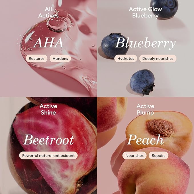 Manucurist Active Icons Trio Christmas Gift Set - Active Glow Blueberry, Active Shine, Active Plump Nail Polishes - Nail Strengthener - Brightening Treatment Polish & Care - Gifts for Women