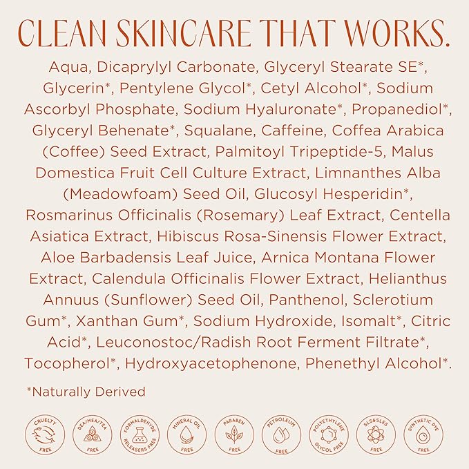 InstaNatural Hyaluronic Acid Eye Gel Cream, Hydrating Under Eye Cream for Women & Men, Decreases Puffiness, Dark Circles and Wrinkles, with Vitamin C, Caffeine, Squalane & Peptides, 0.5 Fl Oz