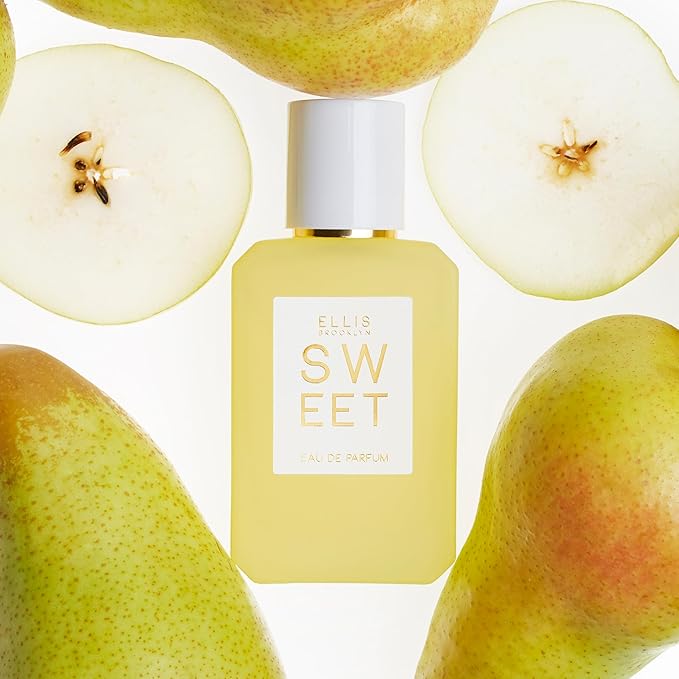 Ellis Brooklyn Sweet Eau de Parfum, Gourmand Perfume for Women with Pear, Marshmallow & Orris, Vegan, Cruelty-Free, Paraben-Free, Made in the USA,100ml / 3.4 Fl Oz