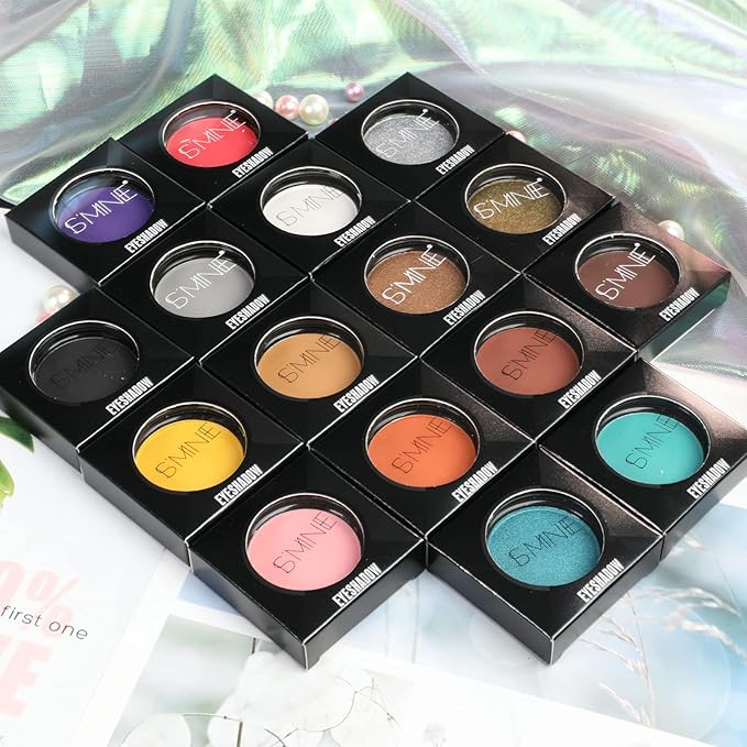 IS'MINE Single Sky Blue Matte Eyeshadow, High Pigment, Longwear, Intense Color Best Pressed Eye Makeup for Day & Night