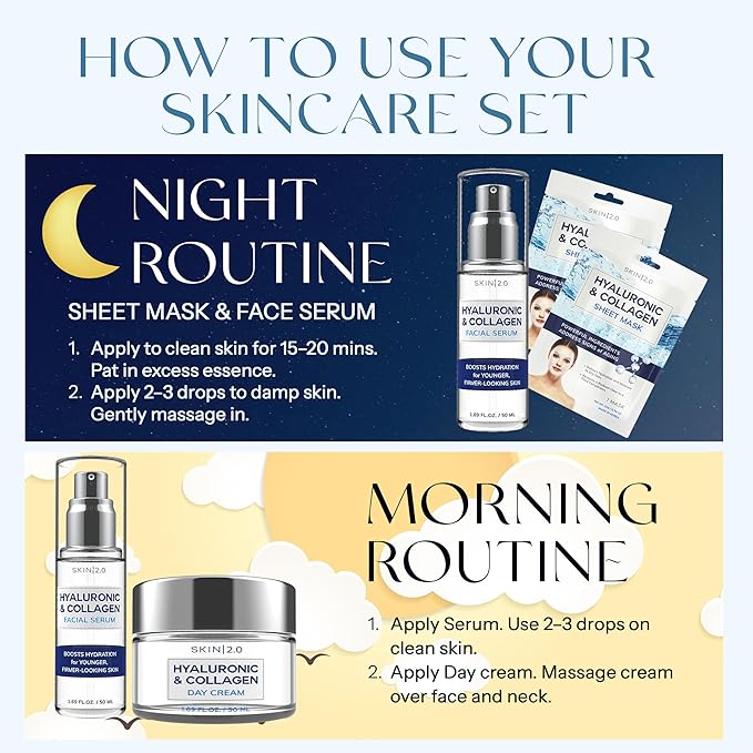 Hyaluronic Acid Regimen - Hydrating, Anti-Aging, Moisture Retention, Firming Skin - Clean Beauty, Natural Ingredients, Cruelty-Free Korean Skin Care for All Skin Types - Set of 3