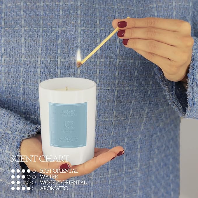 Luxury Scented Candle Hand Poured All Natural Soy Wax Essential Oil Stress Relief Candle for Home Scented Aromatherapy Birthday Gifts for Women Christmas Gifts for mom Couples 50 hrs