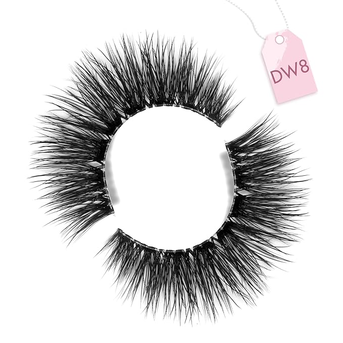 Onlyall Wispy Lashes Natural Flared False Eyelashes Fake Lashes WD-8