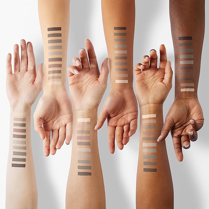 Erinde 10 Colors Matte Eyeshadow Palette, Grey Brown Eye Shadow Palette Makeup, Neutral Taupe Eye Makeup Pallet, Ultra-Blendable, Long Lasting Natural Nude Eyeshadow Pallete for Older Women, Cement