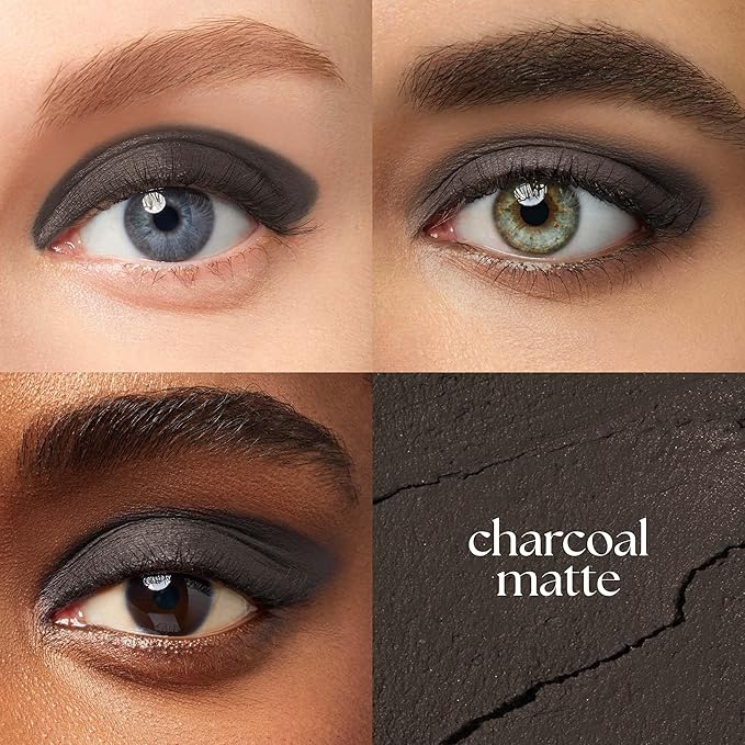 Julep Eyeshadow 101 Cream-to-Powder Waterproof Shadow Stick – Charcoal Matte – Long-Lasting, Crease-Proof, Dark Grey Matte Cream Eyeshadow with Built-in Smudger