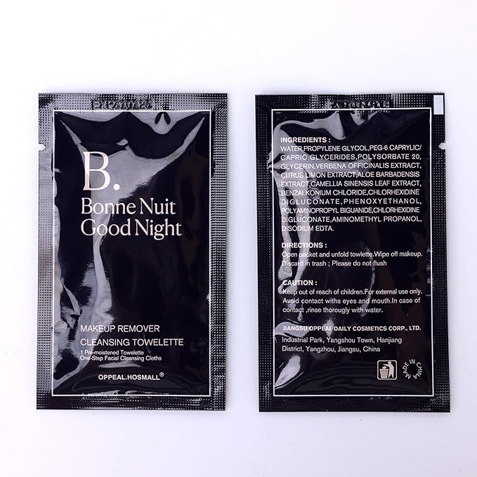 500ct Facial Cleansing Wipes Gentle Makeup Remover, Waterproof Individually Wrapped, Fragrance, Oil & Alcohol Free