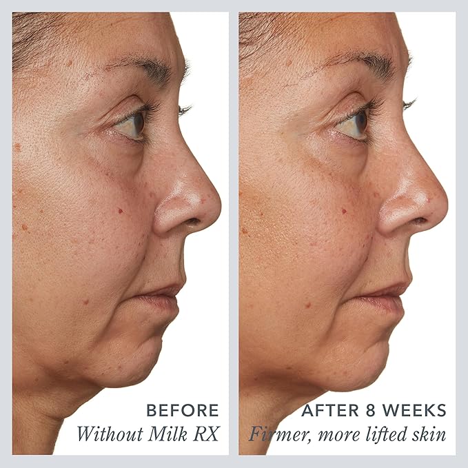 Beekman 1802 Milk RX Advanced Better Aging Face Cream - Goat Milk Protein Exosomes & Polypeptide Facial Moisturizer - Doctor Formulated for Collagen Boosting & Skin Firming - Fragrance Free