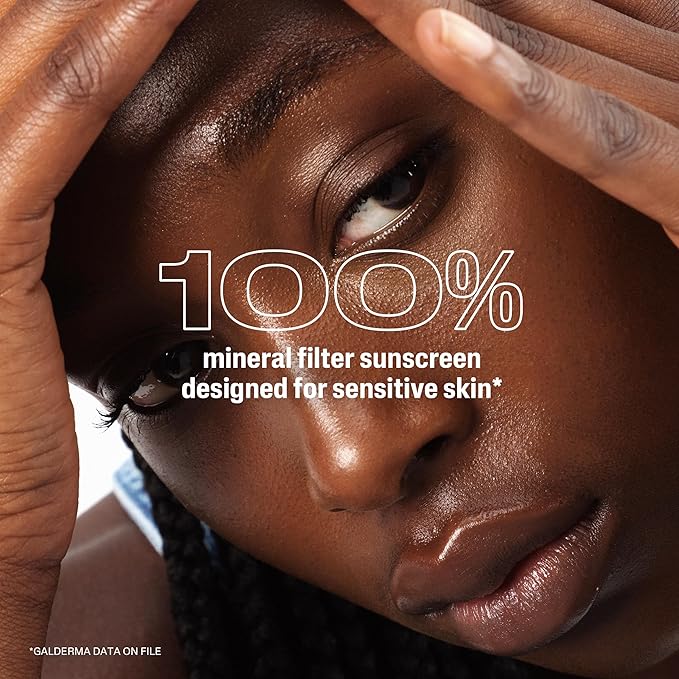 Cetaphil Sheer Mineral Sunscreen Stick for Face & Body, 0.5oz, 100% UVA/UVB Mineral Sunscreen: Zinc Oxide & Titanium Dioxide, Broad Spectrum SPF 50, For Sensitive Skin