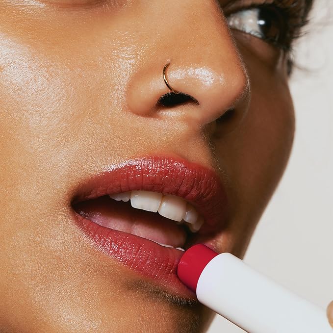 Melixir Vegan Lip Butter #03 Red Velvet, Hydrating Tinted Lip Balm Stick, Bee-Free, Petrolatum-Free, Plant-Based With Shea Butter, Nourishing Care for Dry, Chapped Lips, Natural Finish