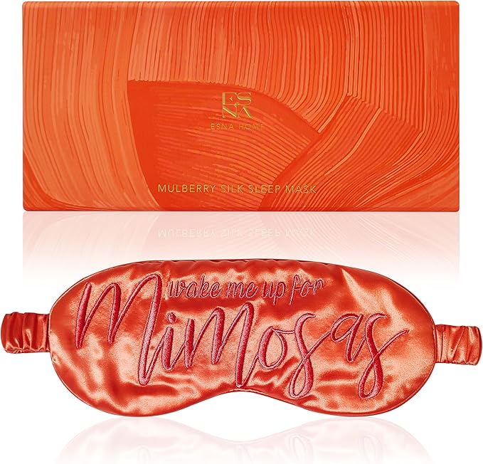 Luxury Silk Sleep Mask 22-Momme Mulberry Silk Ultra Comfort Deeper Relaxation Present-Ready Packaging Luxury Christmas for Her Eyeshade for Night Sleeping Travel Nap