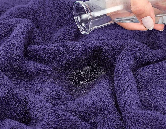 American Soft Linen Luxury Hand Towels for Bathroom, 600 GSM 100% Cotton Turkish 4 Piece Hand Towel Set, 600 GSM Hand Face Towels for Kitchen, Purple Hand Towels