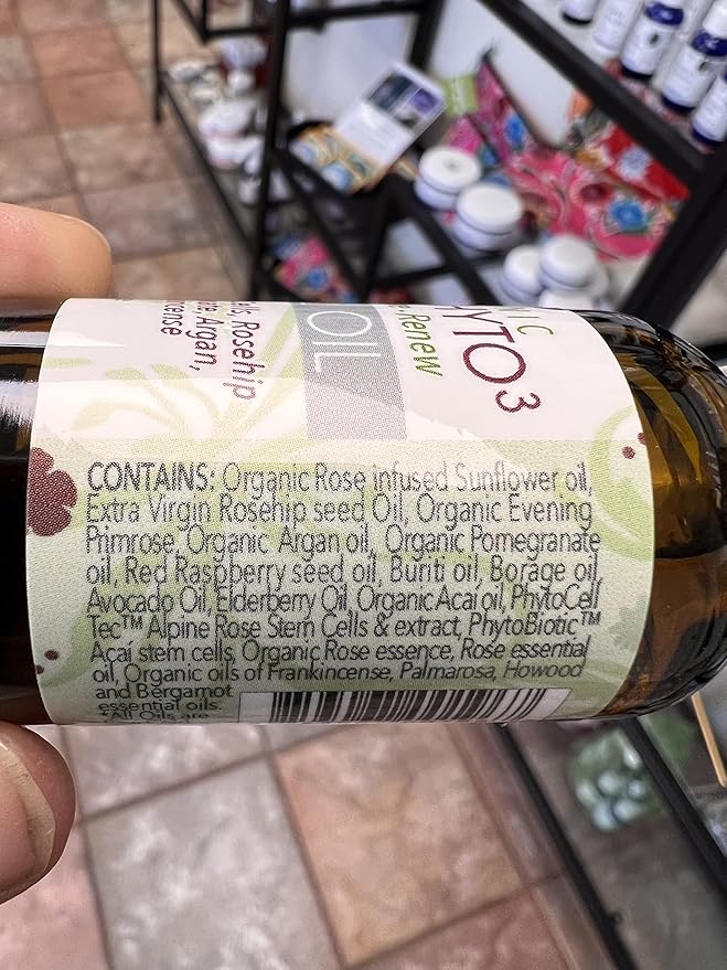 Peak Scents Organic Rose Phyto Facial Oil - Rosehip and Argan Oil Infused with Rose Extract and Frankincense Essential Oil - Ideal for Gua Sha Massage, Anti-Aging Face Oil (1oz)