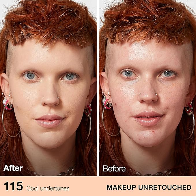 Maybelline Fit Me Matte + Poreless Liquid Oil-Free Foundation Makeup, Ivory, 1 Count (Packaging May Vary)