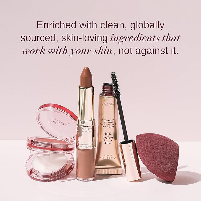 Wander Beauty Wanderlust Powder Foundation - Golden Medium - Blur & Even Skin Tone - Perfect & Hydrate With Hyaluronic Acid, Aloe, Honeysuckle, & Vitamin E - Lightweight, Buildable Coverage - 0.31 oz