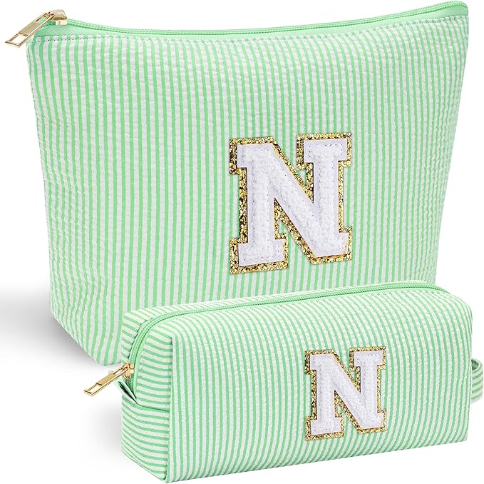 YOOLIFE Personalized Gifts for Women, Travel Makeup Bag Cosmetic Bag Skin Care Bag Cute Makeup Bag Sister Wife Friend Engagement Wedding Gifts for Women Tween Girls Trendy Stuff Thank You Gift N