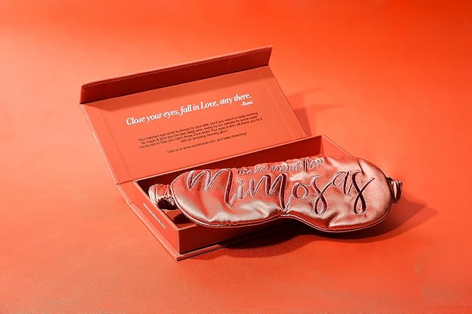 Luxury Silk Sleep Mask 22-Momme Mulberry Silk Ultra Comfort Deeper Relaxation Present-Ready Packaging Luxury Christmas for Her Eyeshade for Night Sleeping Travel Nap